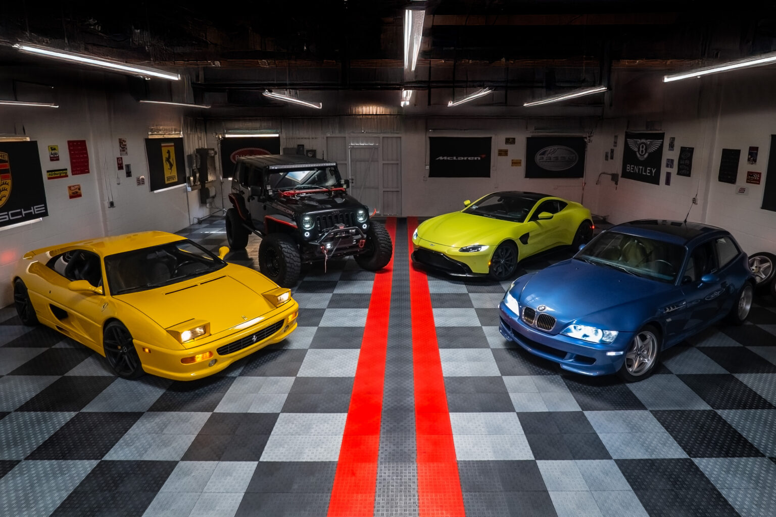 The Studio Motors showroom floor in Burbank