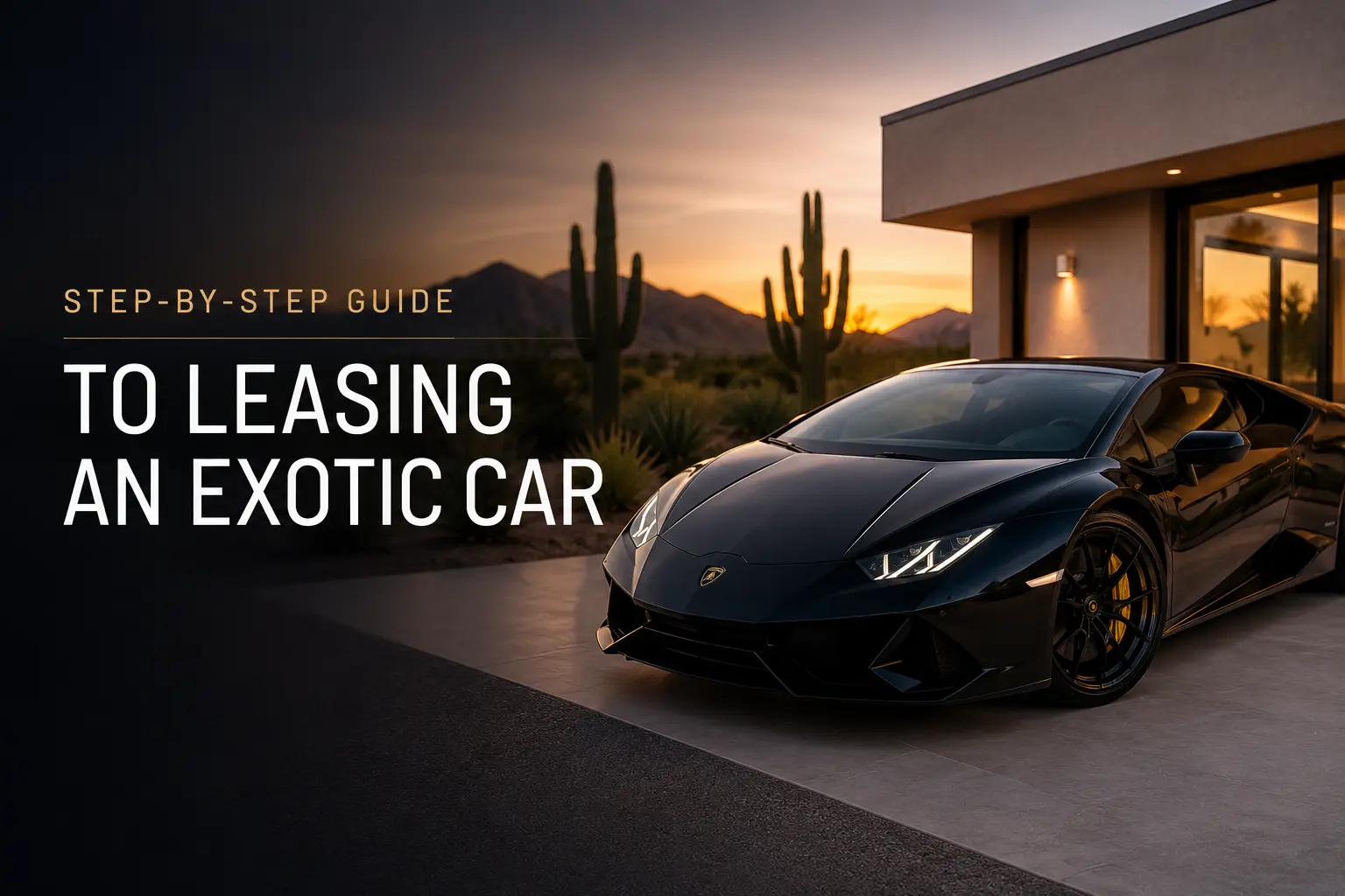 how to lease an exotic car